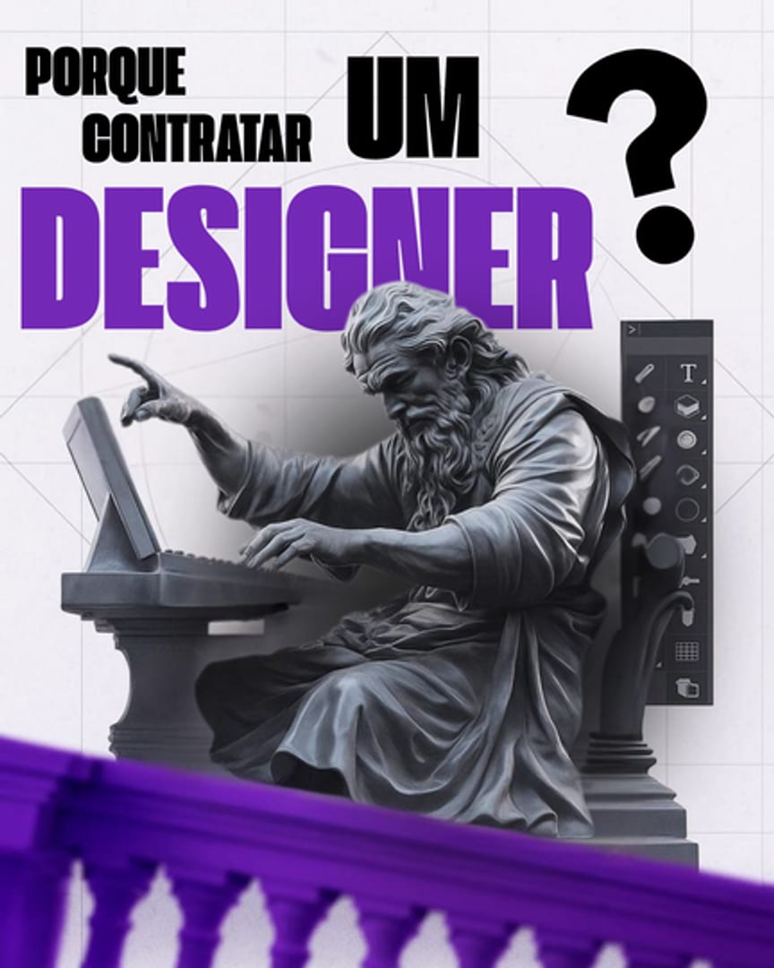 Post editorial com o título Porque contratar um designer